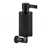 Gessi Inciso Дозатор для жидкого мыла подвесной, колба Neolite, цвет: black/black metal PVD 58514#706