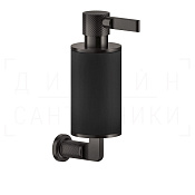 Gessi Inciso Дозатор для жидкого мыла подвесной, колба Neolite, цвет: black/black metal brushed PVD 58514#707