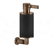 Gessi Inciso Дозатор для жидкого мыла подвесной, колба Neolite, цвет: black/copper brushed PVD 58514#708