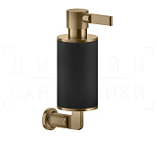 Gessi Inciso Дозатор для жидкого мыла подвесной, колба Neolite, цвет: black/warm bronze brushed PVD 58514#726