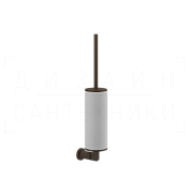 Gessi Inciso Ершик для унитаза подвесной, с кермической колбой Neolite, цвет: white/dark bronze 58519#845