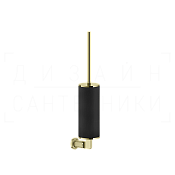 Gessi Inciso Ершик для унитаза подвесной, с кермической колбой Neolite, цвет: black/brass PVD 58520#710