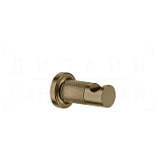 Gessi Inciso Крючок для полотенец одинарный, подвесной, цвет: deep bronze brushed PVD 58521#791