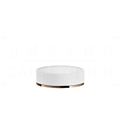 Gessi Inciso Мыльница с керамической чашей Neolite, настольная, цвет: white/copper PVD 58525#030