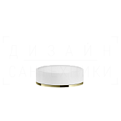Gessi Inciso Мыльница с керамической чашей Neolite, настольная, цвет: white/brass PVD 58525#710