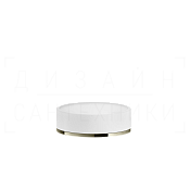 Gessi Inciso Мыльница с керамической чашей Neolite, настольная, цвет: white/nickel PVD 58525#720