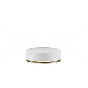 Gessi Inciso Мыльница с керамической чашей Neolite, настольная, цвет: white/warm bronze brushed PVD 58525#726