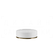 Gessi Inciso Мыльница с керамической чашей Neolite, настольная, цвет: white/deep bronze brushed PVD 58525#791