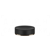Gessi Inciso Мыльница с чашей Neolite, настольная, цвет: black/coffee bronze brushed PVD 58526#761