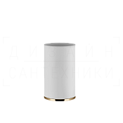 Gessi Inciso Стакан настольный, керамический Neolite, цвет: white/warm bronze PVD 58531#735
