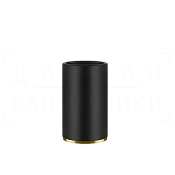 Gessi Inciso Стакан настольный, керамический Neolite, цвет: black/gold brushed 58532#716