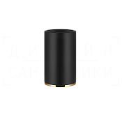 Gessi Inciso Стакан настольный, керамический Neolite, цвет: black/warm bronze PVD 58532#735