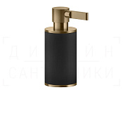 Gessi Inciso Дозатор для жидкого мыла настольный, колба Neolite, цвет: black/warm bronze brushed PVD 58538#726