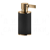 Gessi Inciso Дозатор для жидкого мыла настольный, колба Neolite, цвет: black/warm bronze PVD 58538#735
