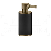 Gessi Inciso Дозатор для жидкого мыла настольный, колба Neolite, цвет: black/deep bronze brushed PVD 58538#791
