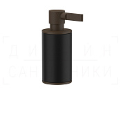 Gessi Inciso Дозатор для жидкого мыла настольный, керамическ. колба Neolite, цвет: black/dark bronze 58538#845