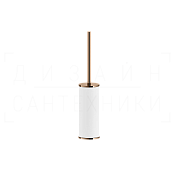 Gessi Inciso Ершик для унитаза напольный, с кермической колбой Neolite, цвет: white/copper PVD 58543#030