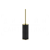 Gessi Inciso Ершик для унитаза напольный, с кермической колбой Neolite, цвет: black/brass PVD 58544#710