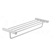 Gessi Rilievo Полка для полотенец с полотенцедержателем 60,8x20,9 см, подвесной, цвет: matte white 59407#279
