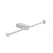 Gessi Rilievo Двойной держатель туалетной бумаги открытый, подвесной, цвет: matte white 59415#279