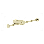 Gessi Rilievo Двойной держатель туалетной бумаги открытый, подвесной, цвет: brass PVD 59415#710