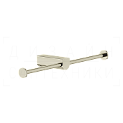 Gessi Rilievo Двойной держатель туалетной бумаги открытый, подвесной, цвет: nickel PVD 59415#720