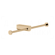 Gessi Rilievo Двойной держатель туалетной бумаги открытый, подвесной, цвет: warm bronze PVD 59415#735