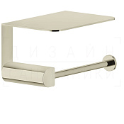 Gessi Rilievo Держатель туалетной бумаги с полочкой, подвесной, цвет: nickel PVD 59449#720