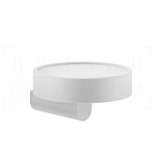 Gessi Rilievo Мыльница с керамической чашей Neolite, подвесная, цвет: white/matte white 59501#279