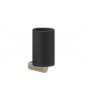 Gessi Rilievo Стакан подвесной, керамический Neolite, цвет: black/finox brushed nickel 59508#149