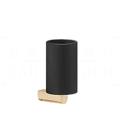 Gessi Rilievo Стакан подвесной, керамический Neolite, цвет: black/warm bronze PVD 59508#735