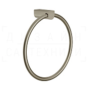 Gessi Rilievo Полотенцедержатель кольцевой d22,2 см, подвесной, цвет: finox brushed nickel 59509#149