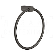 Gessi Rilievo Полотенцедержатель кольцевой d22,2 см, подвесной, цвет: black metal brushed PVD 59509#707