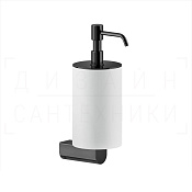 Gessi Rilievo Дозатор для жидкого мыла подвесной, колба Neolite, цвет: white/black metal PVD 59513#706