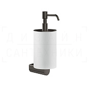 Gessi Rilievo Дозатор для жидкого мыла подвесной, колба Neolite, цвет: white/black metal brushed PVD 59513#707