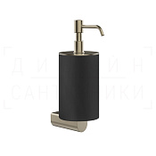 Gessi Rilievo Дозатор для жидкого мыла подвесной, колба Neolite, цвет: black/finox brushed nickel 59514#149