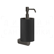 Gessi Rilievo Дозатор для жидкого мыла подвесной, колба Neolite, цвет: black/black metal brushed PVD 59514#707