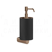 Gessi Rilievo Дозатор для жидкого мыла подвесной, колба Neolite, цвет: black/copper brushed PVD 59514#708