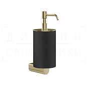 Gessi Rilievo Дозатор для жидкого мыла подвесной, колба Neolite, цвет: black/brushed brass PVD 59514#727
