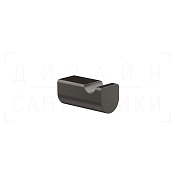 Gessi Rilievo Крючок для полотенец одинарный, подвесной, цвет: black metal brushed PVD 59521#707