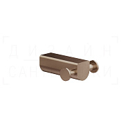 Gessi Rilievo Крючок для полотенец двойной, подвесной, цвет: copper brushed PVD 59522#708