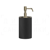 Gessi Rilievo Дозатор для жидкого мыла настольный, колба Neolite, цвет: black/finox brushed nickel 59538#149