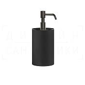 Gessi Rilievo Дозатор для жидкого мыла настольн., колба Neolite, цвет: black/black metal brushed PVD 59538#707
