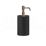 Gessi Rilievo Дозатор для жидкого мыла настольный, колба Neolite, цвет: black/copper brushed PVD 59538#708