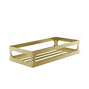 Gessi Rilievo Полка металлическая 30 см, подвесная, цвет: gold brushed 59549#716
