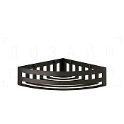 Gessi Rilievo Полка металлическая угловая 28 см, подвесная, цвет: aged bronze 59561#187