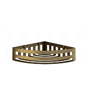 Gessi Rilievo Полка металлическая угловая 28 см, подвесная, цвет: antique brass 59561#713