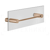 Gessi Rilievo Полотенцедержатель для крепления на стекло 32,8 см, подвесной, цвет: copper PVD 59562#030