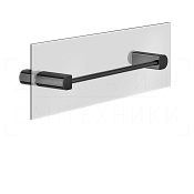 Gessi Rilievo Полотенцедержатель для крепления на стекло 32,8 см, подвесной, цвет: black metal PVD 59562#706