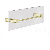 Gessi Rilievo Полотенцедержатель для крепления на стекло 32,8 см, подвесной, цвет: brass PVD 59562#710